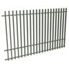 ProtectorAl 1201-2399W x 1500H Pale Eucalypt Aluminium Radiator Pool Fence Panel with mid rail