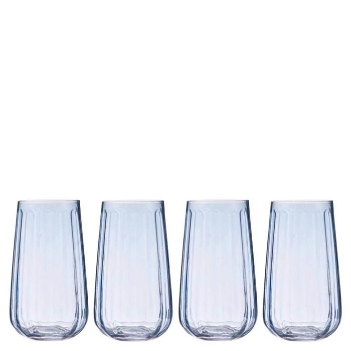 Ladelle Capri Set of 4 Highball Tumblers - Sky