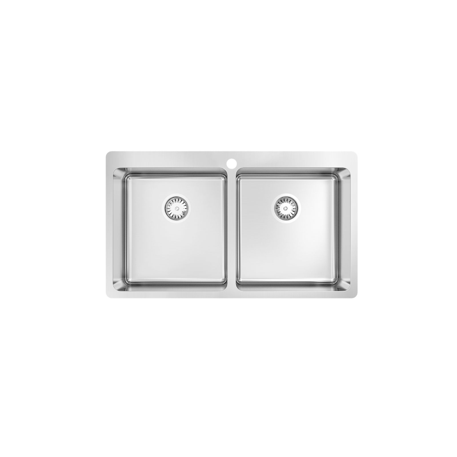 Abey 860 x 502mm Stainless Steel Leichartdt Double Bowl Laundry Tub