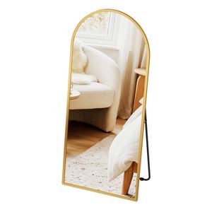 Ufurniture Arched Full Body Length Floor Mirror 180*80cm Standing/Leaning/Wall Mounted