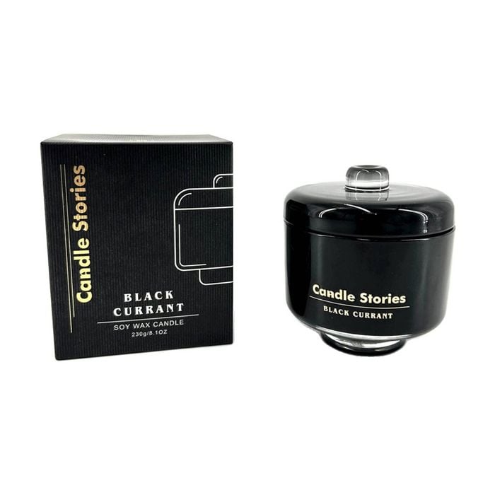 More Than Party Soy Scented Candle Jar Home Fragrance Black Current 230g