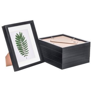 Nicola Spring 8" X 10" Black 3d Box Photo Frames - 5" X 7" Mount - Pack Of 5