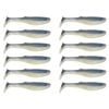 2x 6PK 3In Rapala Crush City Heavy Hitter Plastic Paddle Tail Lures - Real Shad