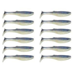 2x 6PK 3In Rapala Crush City Heavy Hitter Plastic Paddle Tail Lures - Real Shad
