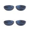 2x 2pc Tempa Bennett Marble Finish Resin Serving Bowl Set 10cm Blue