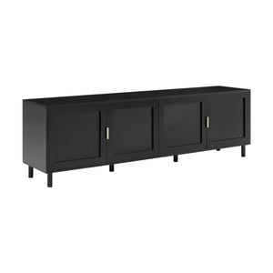 Quincy Lowline TV Entertainment Unit 4 Doors Black