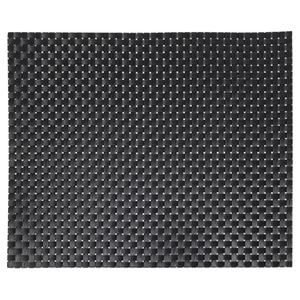 Icon Chef Plate Mats - Set Of 6 - Black Basketweave