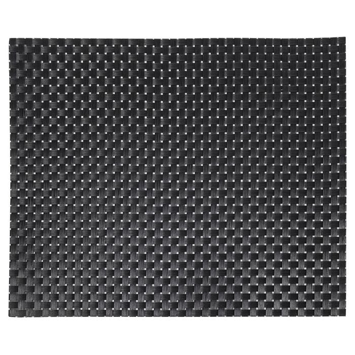 Icon Chef Plate Mats - Set Of 6 - Black Basketweave