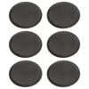 6x Oval Serving Trays - 63.5 x 52cm - Reusable Non Slip Stackable Rubberized Food Drinks Platter Tray