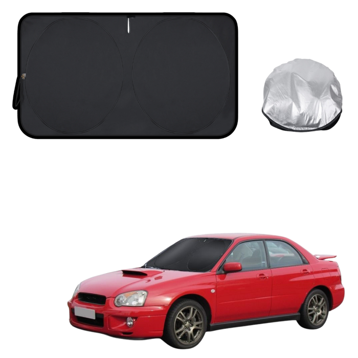 Front Windscreen Sun Shade for Subaru Impreza 2000 - 2007 GD, GG, GG Facelift - Standard 150 x 85 cm - Black