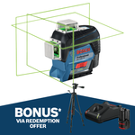 Bosch Professional 3 x 360° Green Beam Laser 0601063U80