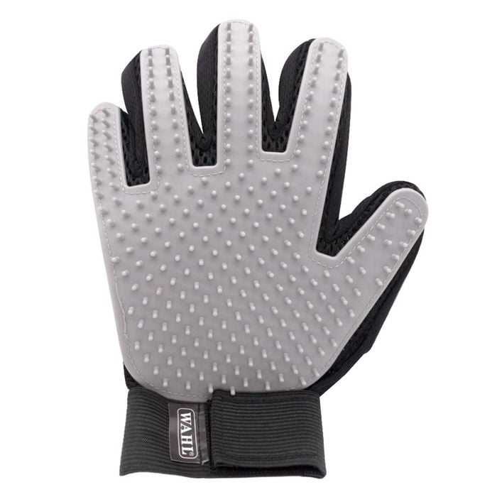 Wahl De-shedding Pet Grooming Hand Glove For Cats & Dogs Grey
