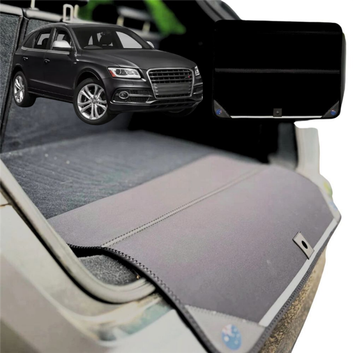 Rear Cargo Boot Bumper Protector for Audi Q5 SQ5 2017 - Current FY - XL (98 x 55) - Black