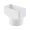 Marley 100 x 50mm Rectangular to 80mm Round Adaptor