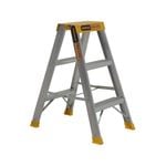 Gorilla 150kg Pro-Lite 3 Step Double Sided Aluminium Ladder