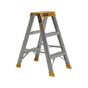 Gorilla 150kg Pro-Lite 3 Step Double Sided Aluminium Ladder