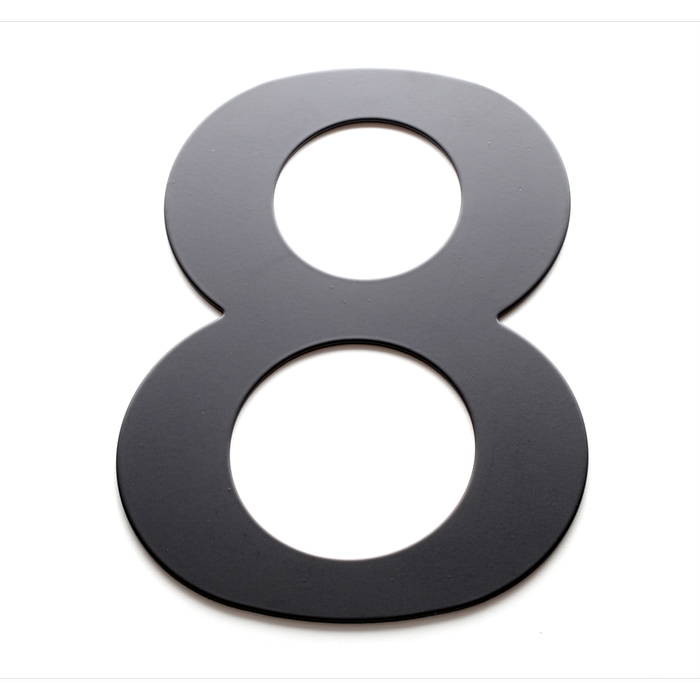 Sandleford 200mm Black Lorenzo House Number 8