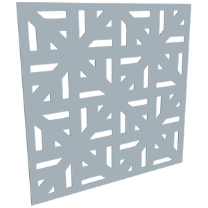 ProtectorAl 300 - 1200 x 300 - 1200mm Silver Matt / Gloss White Mosaic Unframed Composite Deco Panel