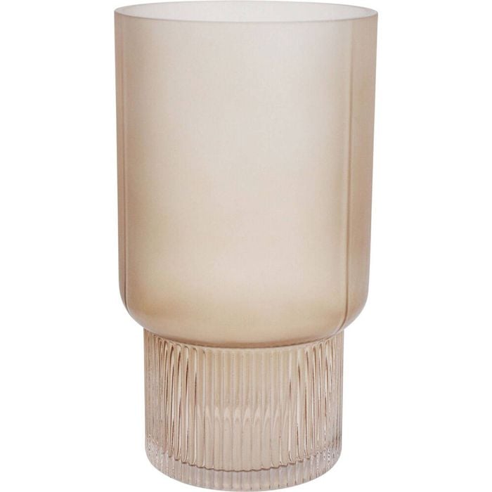 LVD Glass Vase Market Large Lychee Home Decor 14x26cm - Brown