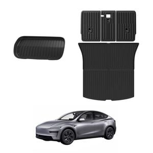 AUSGO Boot Liner Back Seat Protector Set for Tesla Model Y Juniper 5-Seat 2025-Onwards Cargo Mat Kick Mats