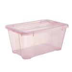 All Set 5L Pink Translucent Modular Storage Container