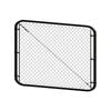 PEAK Chain Link Fencing 900mm Black Steel Adjustable Gate