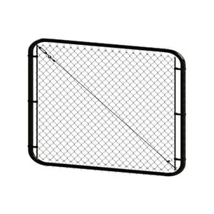 PEAK Chain Link Fencing 900mm Black Steel Adjustable Gate