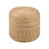 Design Square Cleo Ottoman Low Foot Stool Round - Natural