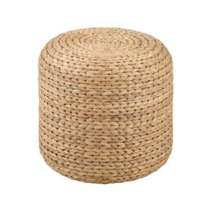 Design Square Cleo Ottoman Low Foot Stool Round - Natural