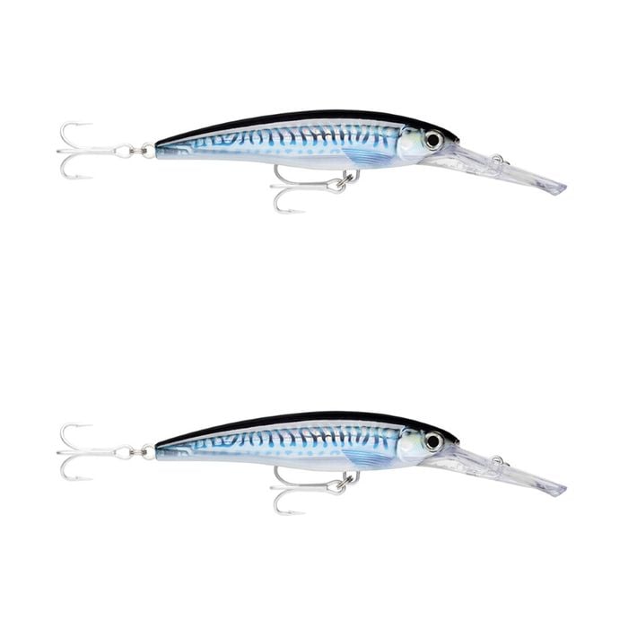 2x Rapala 16cm X Rap Magnum 30 Deep Diving Trolling Lures - HD SLV/BLU Mackerel