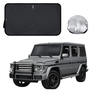 Front Windscreen Sun Shade for Mercedes-Benz G-Class 1990 - 2018 (W463) - Standard 150 x 85 cm - Black