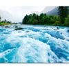 Milky Blue Glacial Water of River  Print 100% Australian Made 150 x 100cm  (Stretched)