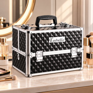 Embellir Beauty Case Makeup Travel Bag Organiser Cosmetic Storage Large Portable