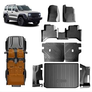 Floor Cargo Boot Side Kick Mats for GWM Tank 300 2023-Onwards Trunk Back Seat Protector Liner Mat