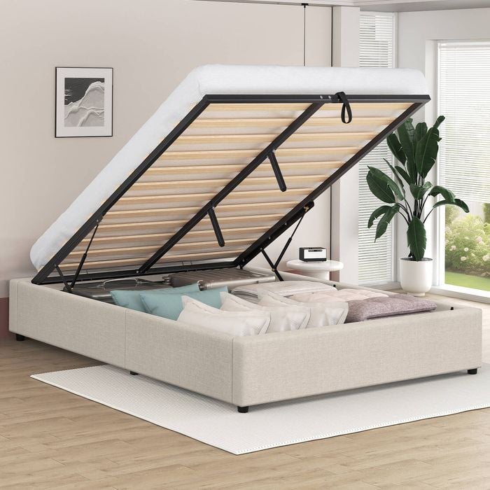 ALFORDSON Bed Frame Platform Storage Gas Lift Queen