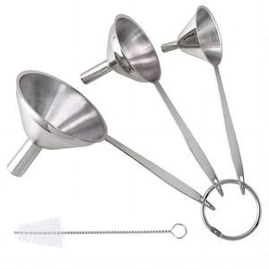 Catzon 3-in-1 Stainless Steel Funnel Set with Long Handle