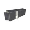 Build-A-Shed 1.2 x 6.0 x 2.0m Skillion Single Hinged Side Door Shed - Grey