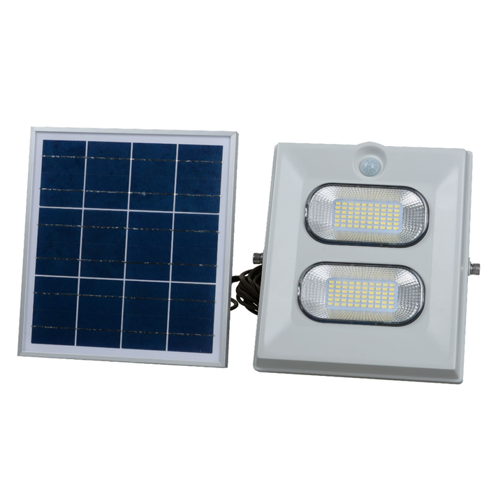PLUSRITE 100W Led Solar Sensor Flood Light