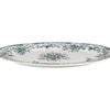 Casa Domani Rosetta Oval Platter Antique Blue Serveware 37x25cm