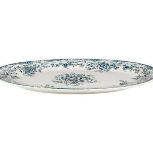 Casa Domani Rosetta Oval Platter Antique Blue Serveware 37x25cm