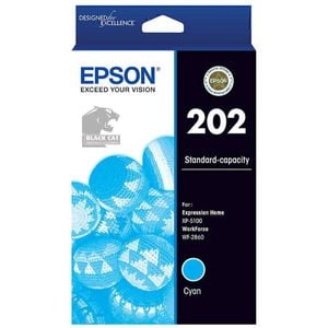 Epson Epson 202 Cyan Ink Cartridge Toner C13T02N292 Genuine Original