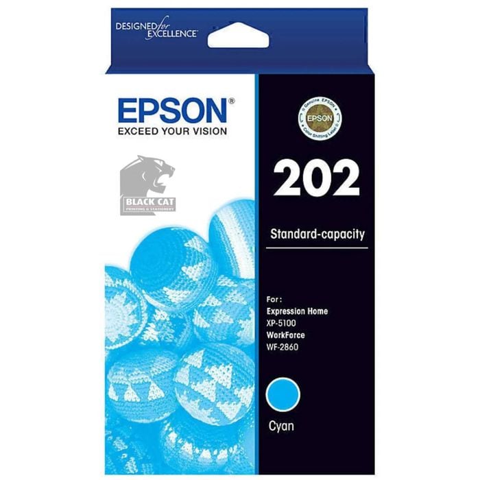 Epson Epson 202 Cyan Ink Cartridge Toner C13T02N292 Genuine Original