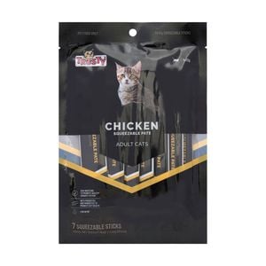 Trusty Chicken Squeezable Pate Adult Cat Treats - Pack of 7