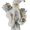 Christabelle White & Silver Santa Claus 46cm
