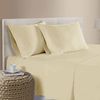 400TC 100% Cotton Sateen Premium Sheet Set 40cm Wall Rich Cream King Single