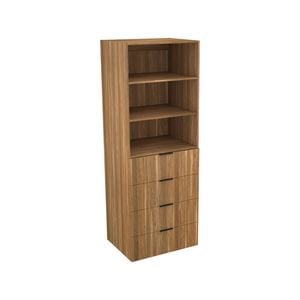 Lugna 2048 x 750 x 580mm Cove 2 Shelf 4 Drawer Storage Cabinet
