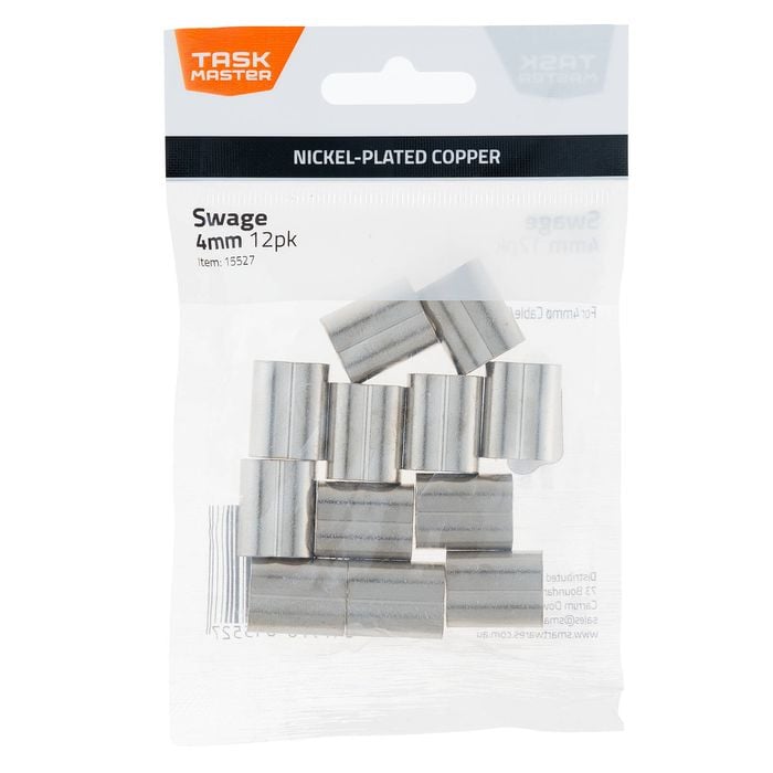 Taskmaster 4mm Copper Swage - 12 Pack