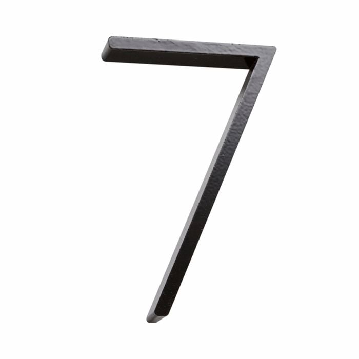 Sandleford 120mm Black Slimline House Number 7