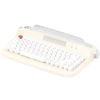 Retro Typewriter Bluetooth Wireless Keyboard Tablet Holder 84 Key - Ivory