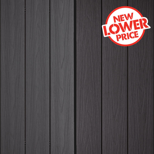 Ekodeck 137 x 23mm 5.4m Snow Gum / Shadow Grey Flame Fighter Composite Decking
